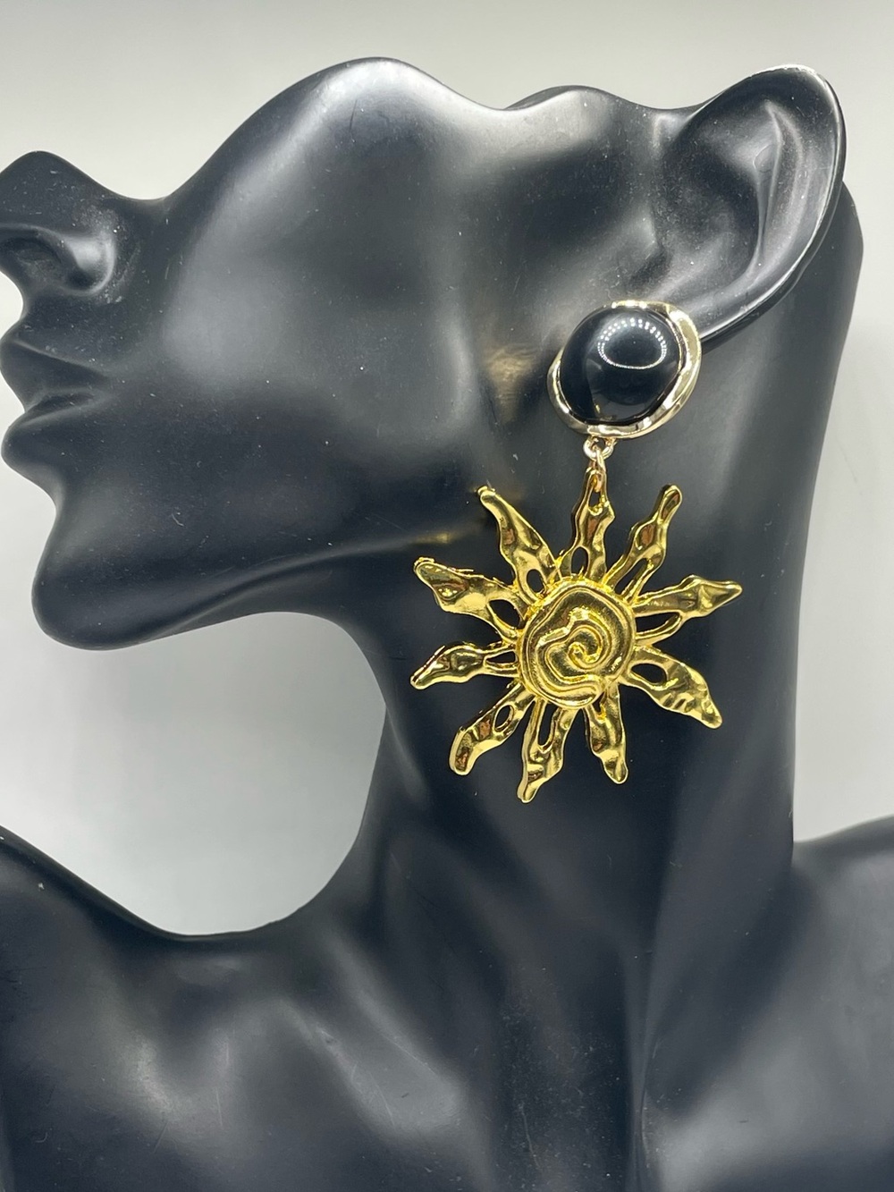 Golden Sun Earrings View 3